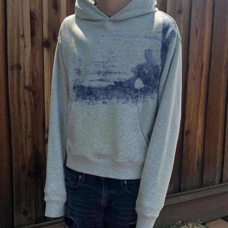 Unisex Oversized Hoodie With Retro Graffiti Print Streetwear Loose Fit Fall Winter Sweatshirt