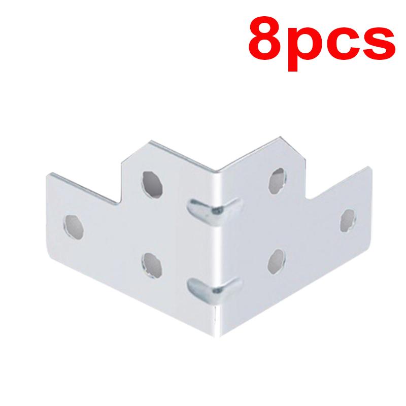 4/8Pcs Angle Code Flight Case L Brace Tour Case Side Corner Protector 6 Hole Right Angle Code Angle Fixed Brackets Easy to Use