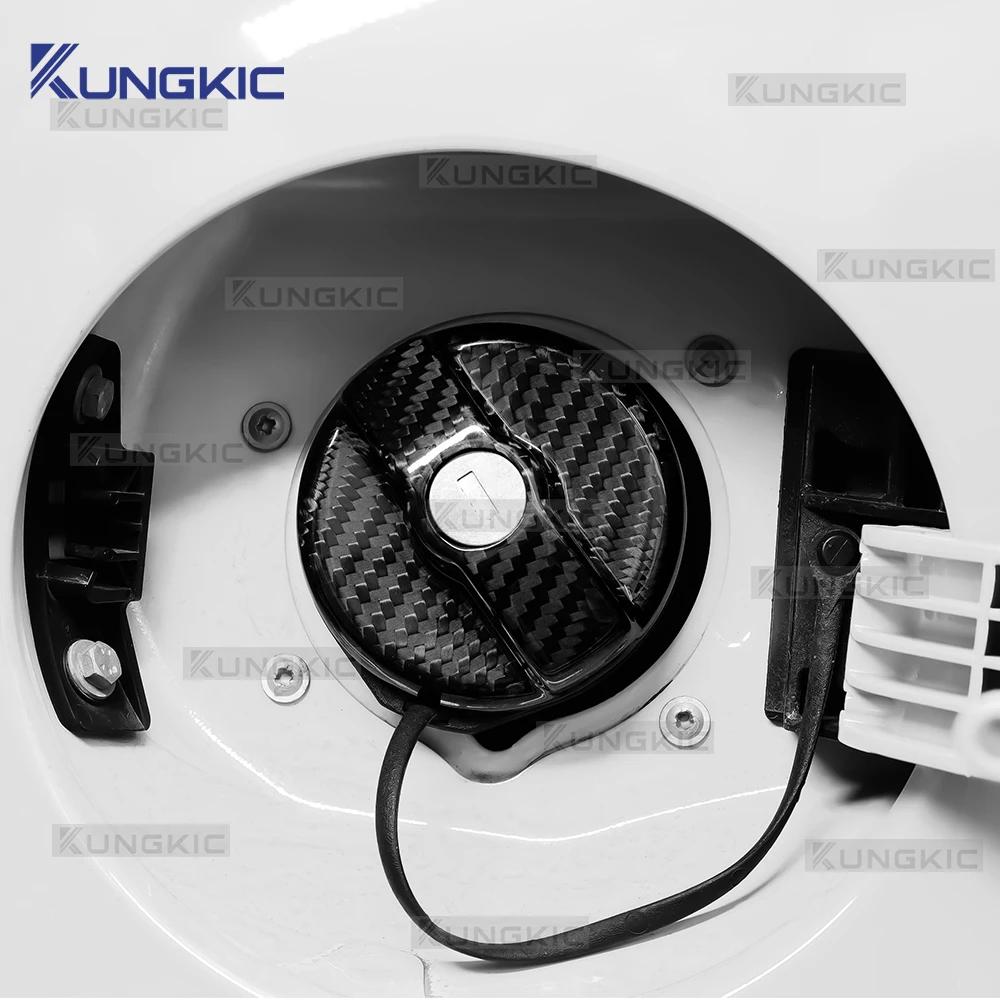 Real Dry Carbon Fiber For Abarth 595 695 595C 695C 2012-2024 Fiat 500 500C 2008 2009 2010 2011-2024 Fuel Tank Cap Cover Trim