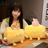Забавная плюшевая игрушка-сыр, мягкая игрушка-подушка, креативный милый подарок на день рождения для детей и взрослых