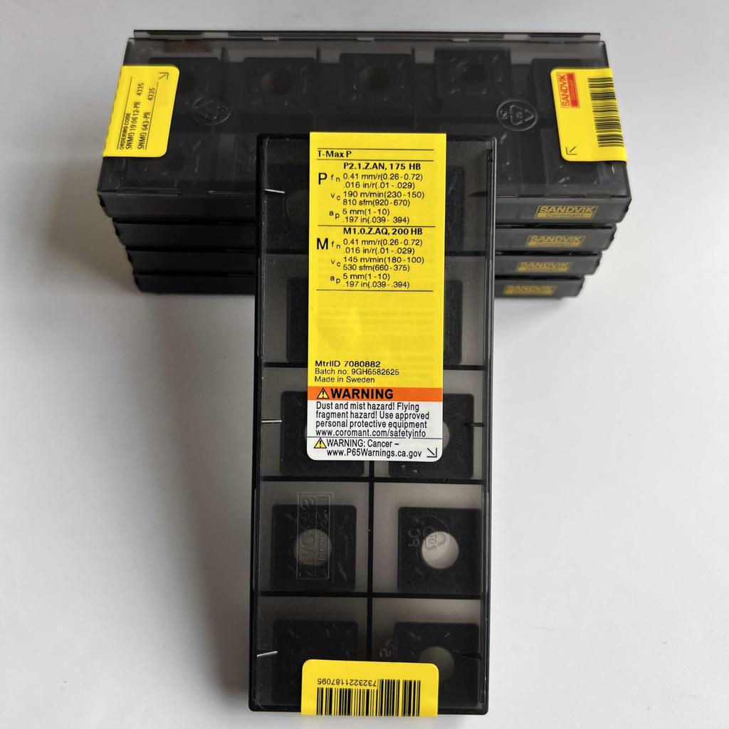 Original Sandvik / SNMG190612-PR 4335  / CNC Lathe Carbide Blade 10 Pcs