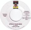7inch Record CAPLETON - Speak Your Mind NONE Ras-I Records 2004 Jamaica Reggae, Ska & Dub Used