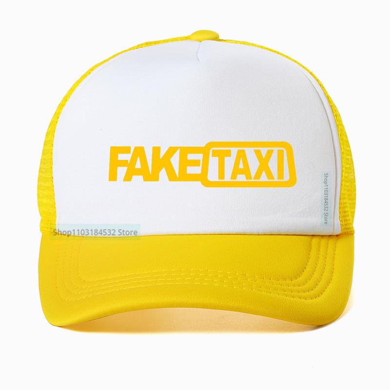 Кепка-бейсболка Fake Taxi Высококачественная Сетчатая Дышащая Летняя Мужская Черная С Принтом Faketaxi Snapback