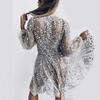 1011 New sequined temperament commuting solid color mid-waist red feathers host banquet dress evening dress