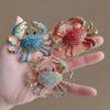 Rhinestone Crab Brooch Pin for Women Men Animal Lapel Pins Luxulry Jewelry Clothing Accessories Badge Gifts
