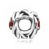 Pandora 790065c06 January Birthstone Red Eternity Circle Silver Charm