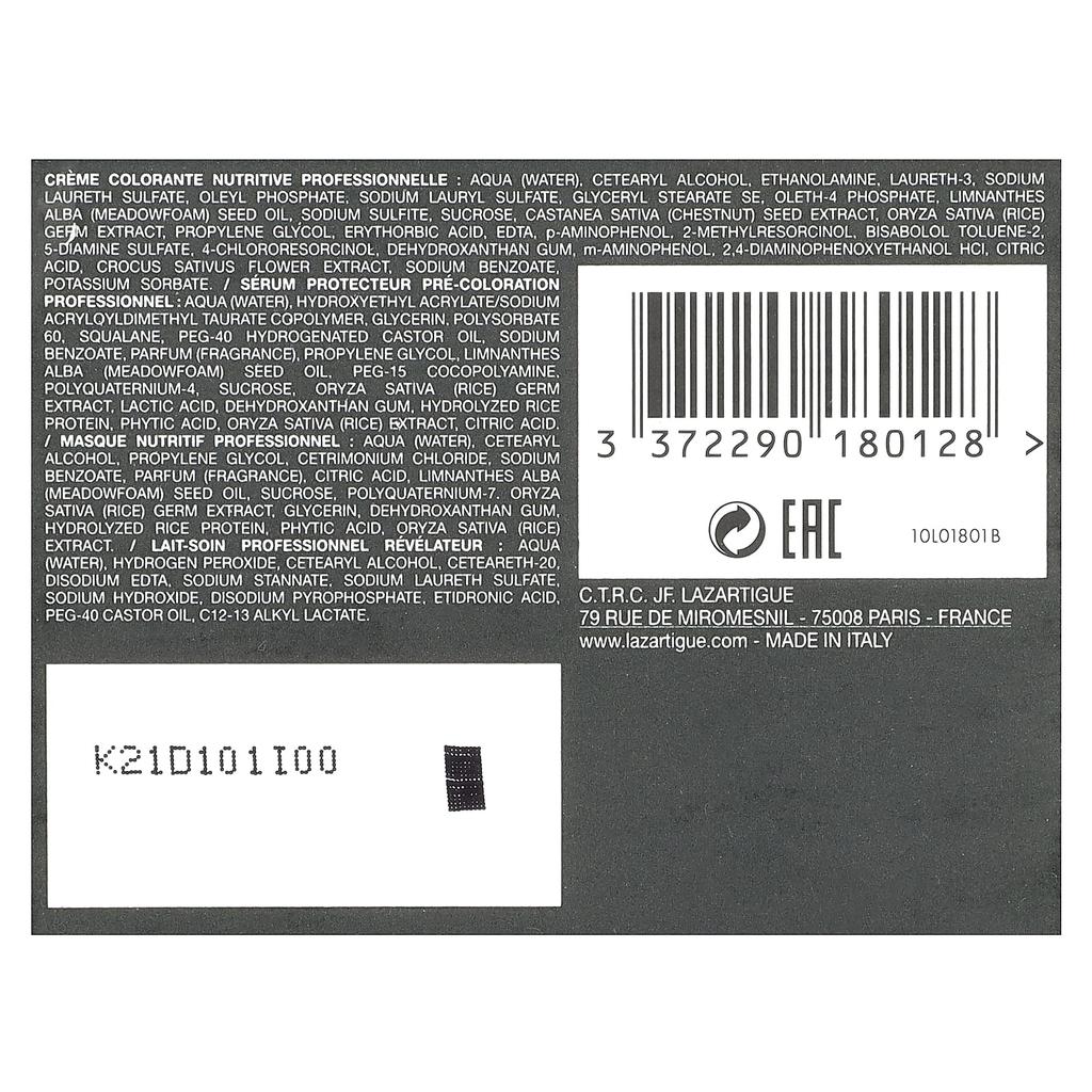 LAZARTIGUE Permanent Hair Color, with Botanical Extracts, 9.00 Veggie Light Blonde, One Time Use