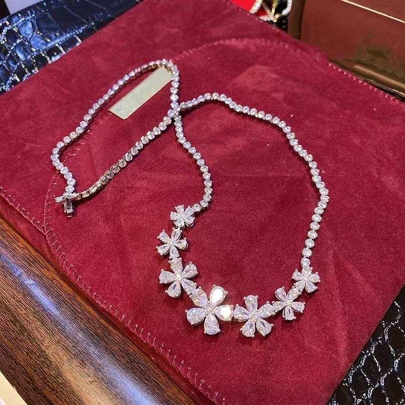 Sace Gems Классический медный сплав Циркон женский кулон ожерелье модный подарок