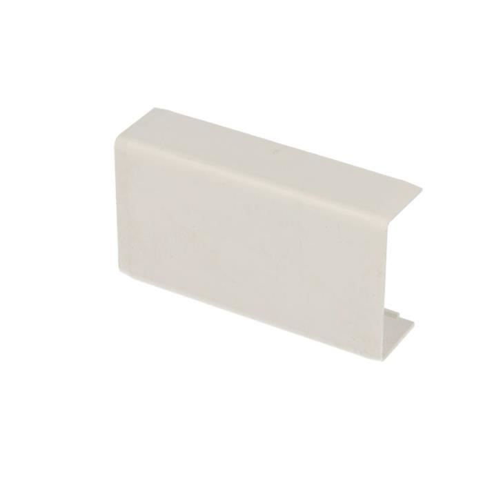 Jonction linéaire - KOPOS - PVC auto-extinguible - 40 x 20 mm - Blanc