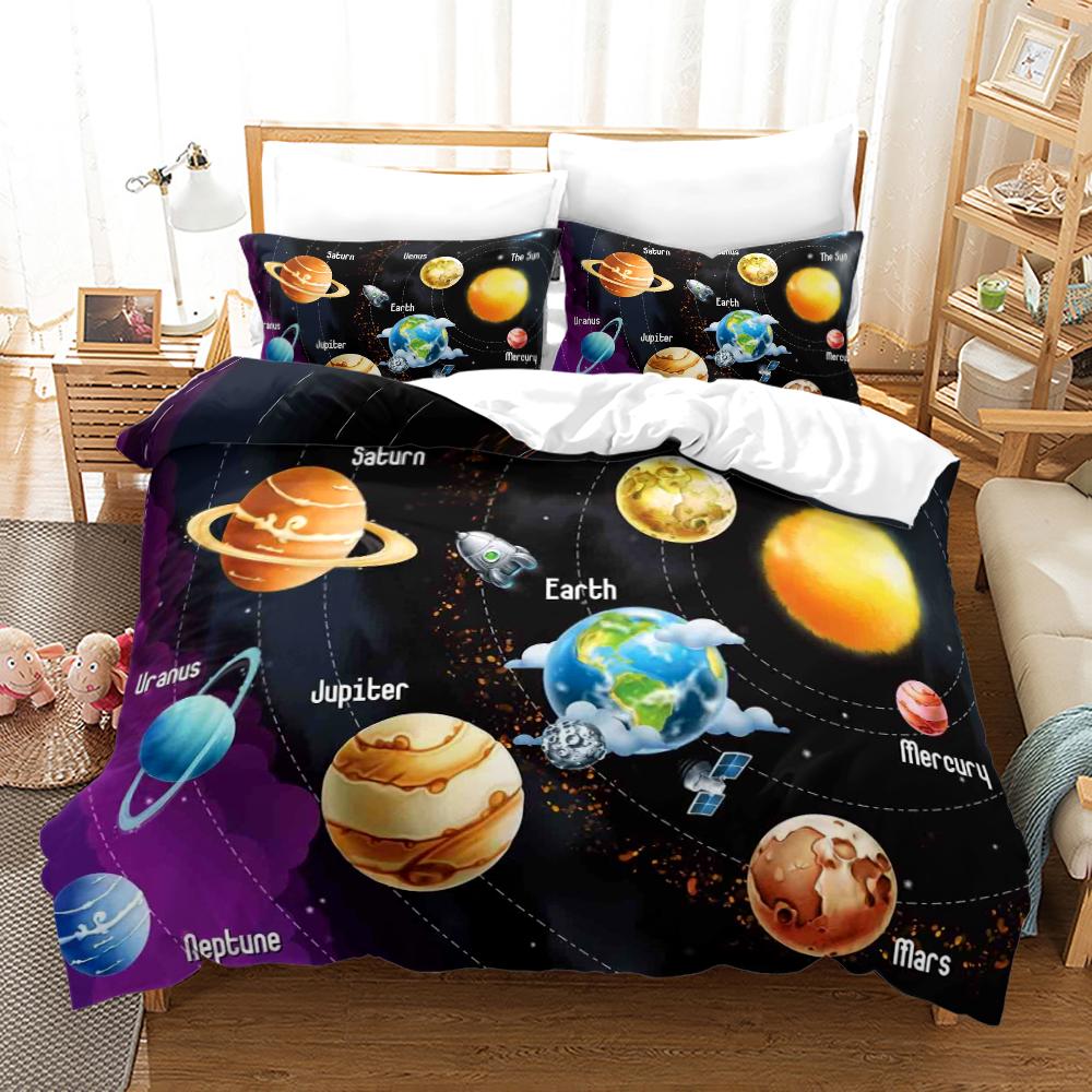Комплект постельного белья Galaxy Duvet Cover Love Heart Shaped Cloud, размер King Queen для мальчиков, девочек, подростков, комплект постельного белья с наволочкой