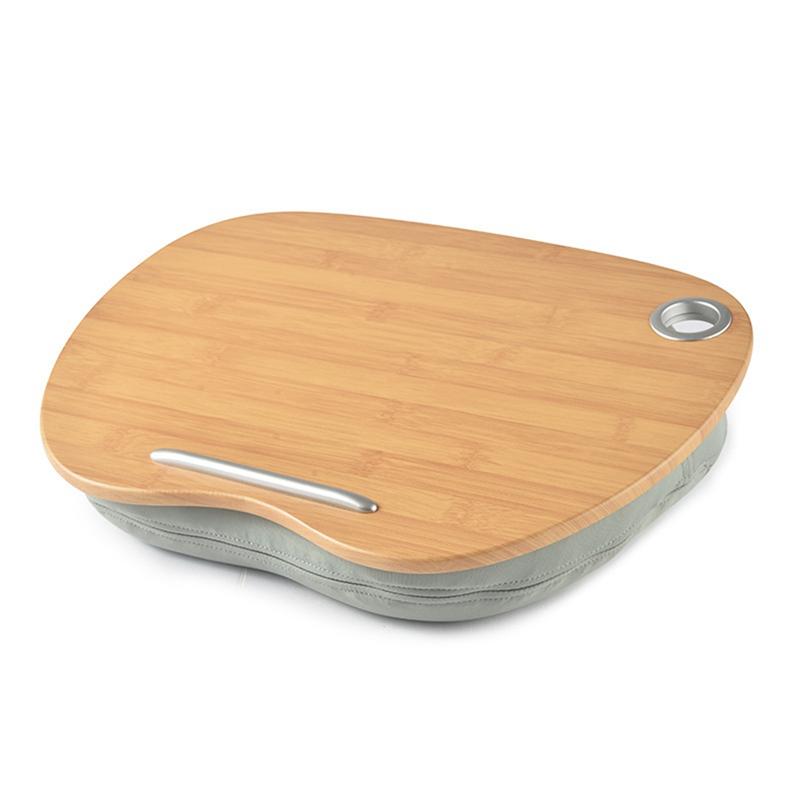 Good-1 Piece Lap Desk With Pillow Cushion Portable Bamboo Laptop Table For 14 inch Computer Notebook D