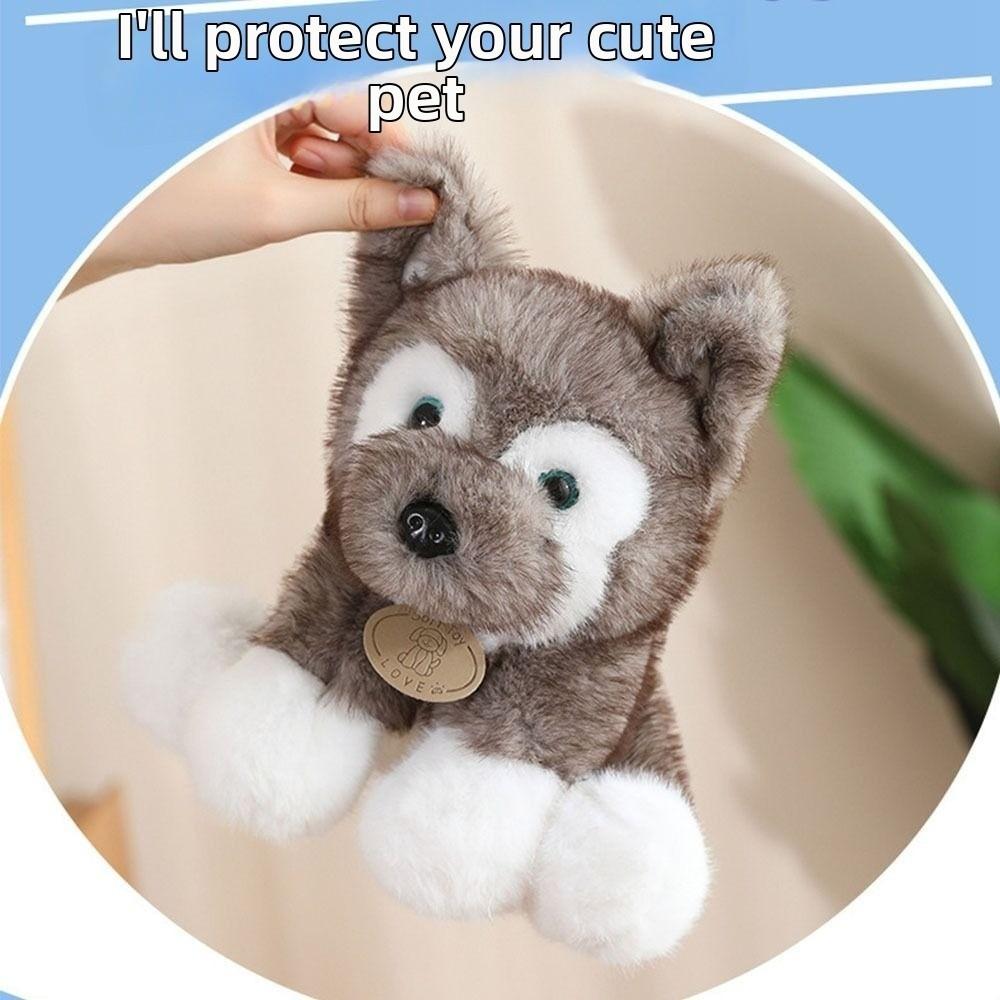 Fluffy Husky Puppy Doll Soft Lovely Companion Pets Cuddly Puppy Plush Toy Children Birthday Gift
