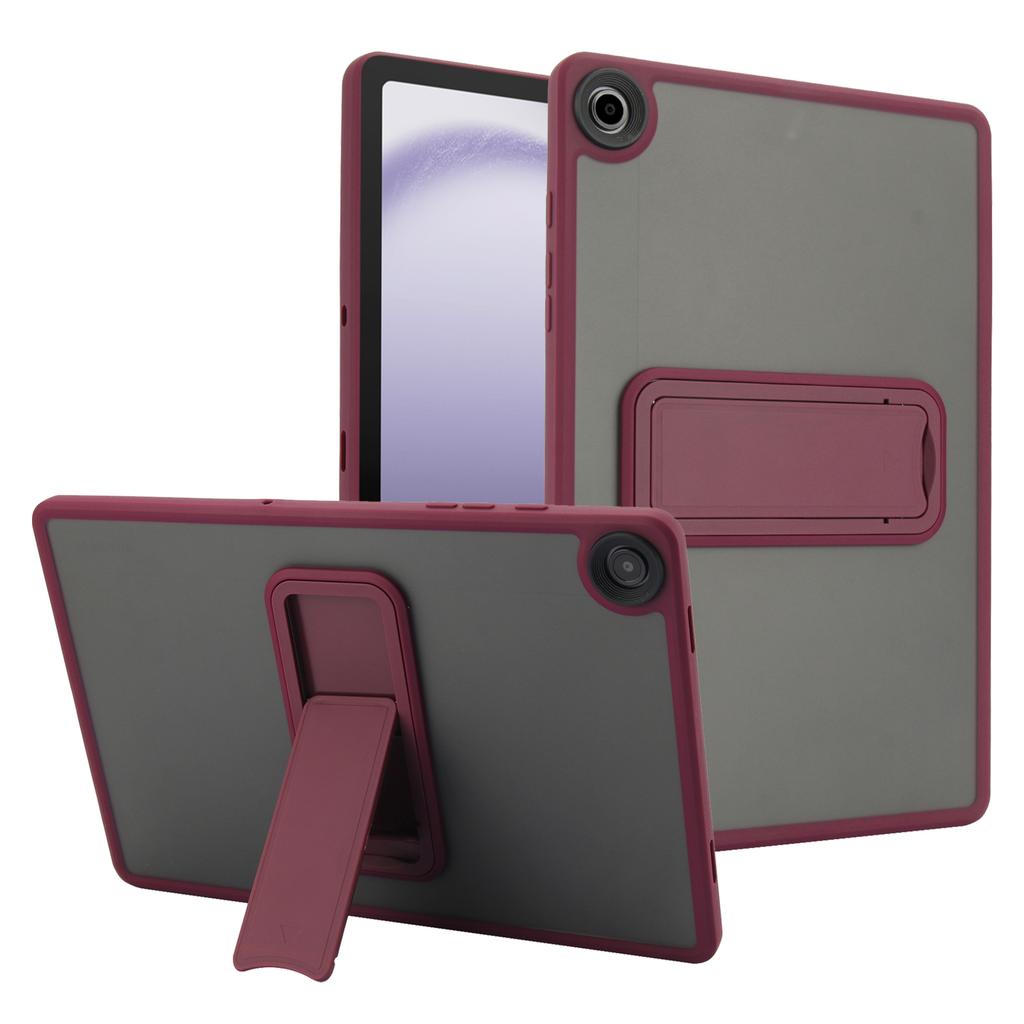For Samsung Galaxy Tab A9+ Case with Kickstand TPU+PC Skin-Touch Tablet Cover