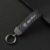 UHNPV1 TFLGX1 Carbon Fiber Style Car Keychain Microfiber Leather Key Chain For Alfa Romeo giulia stelvio giulietta 159 147 156 166