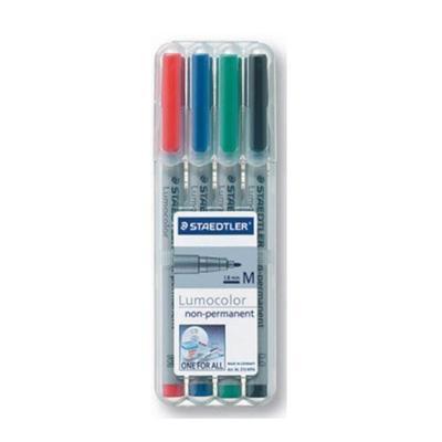 Набор водорастворимых маркеров Staedtler LumoColour, 4 штуки