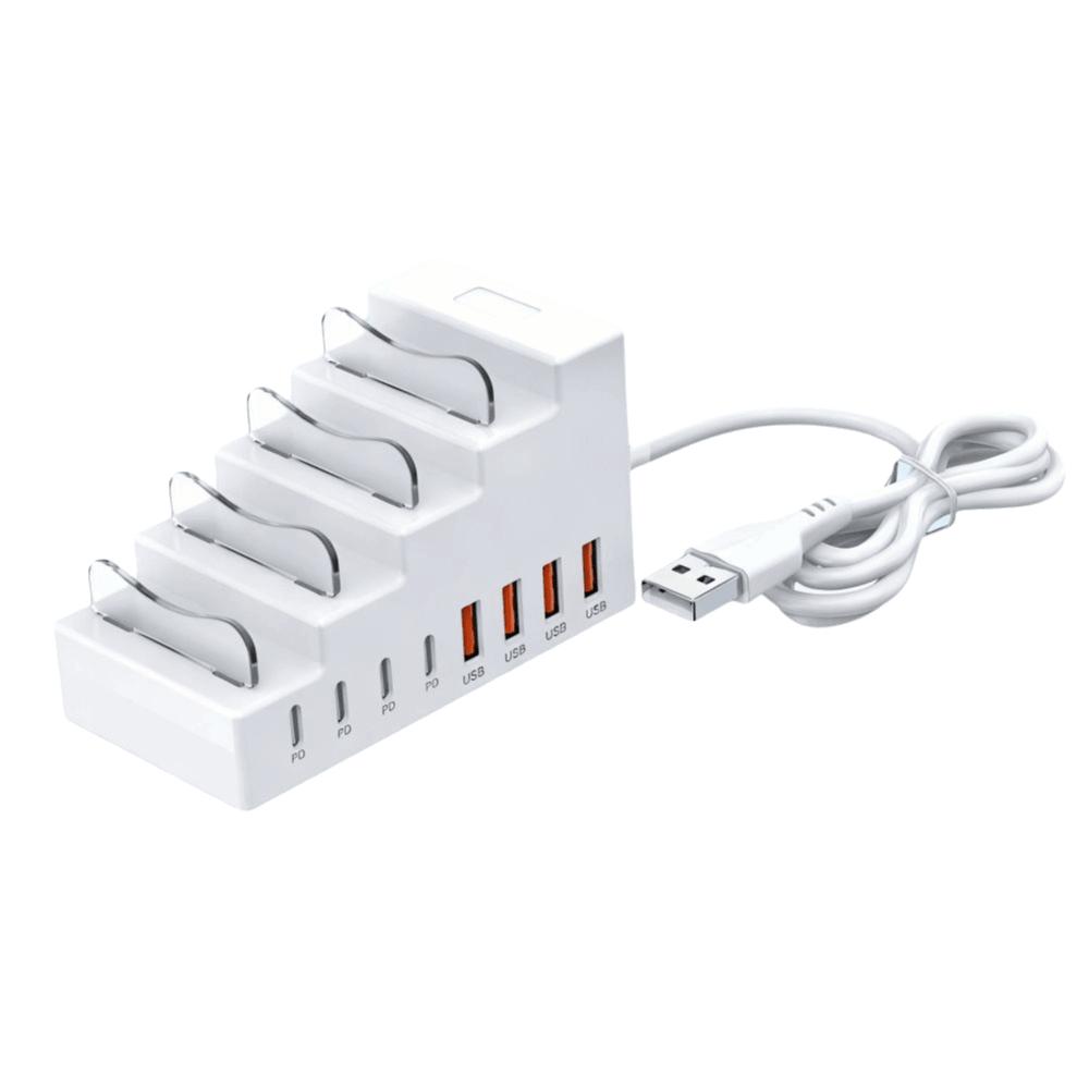 66W Power Socket Bracket Charger 4USB Ports 4Type C Ports USB Type C Charger PD Fast Charging 8Ports Socket