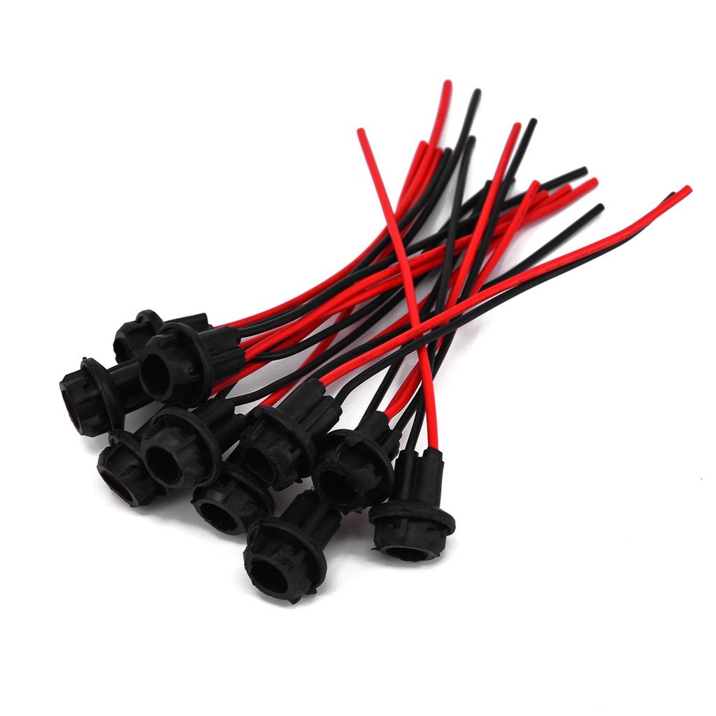 10pcs T10 Auto Car Socket Connector Extension LED Wedge Light Base W5W 168 194