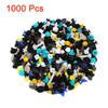 1000PCS Mixed Auto Fastener Vehicle Car Bumper Clips Retainer Fastener Rivet Door Panel Fender Liner Universal Fit for Car
