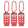 3PCS 6 Holes Tagout Hasps Electrical Insulation Lockout Hasp for Shutdown Maintenance 9mm Hole Diameter