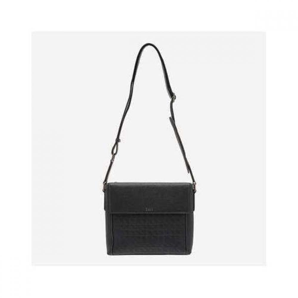 Daks Black Grid Pattern Leather Cross Bag Dbba6f263bk