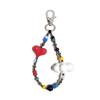 Cloud Love Beaded Heart Keychain - Women's Korean & Japanese Style