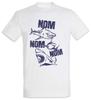 Sharks Nom T-Shirt Great White Jaws Shark Hunger Hungry Food Pizza Love