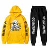 Men's Set Anime Jujutsu Kaisen Gojo Satoru Hoodie Pants Casual 2pcs Men Women Unisex Sets Long Sleeves Fashion Hoody Sweatshirts
