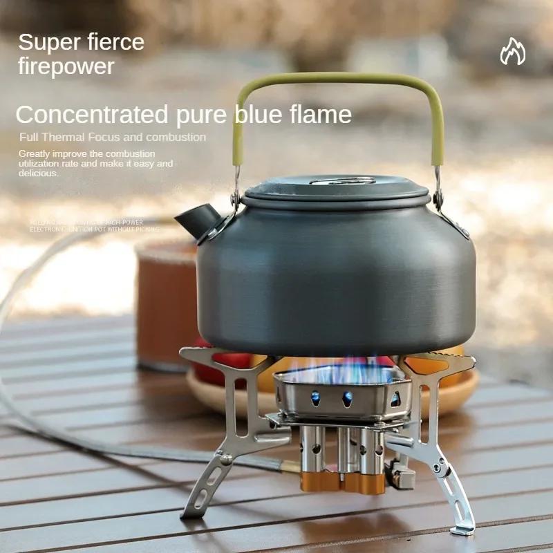 3500 Вт Кемпинговая газовая плита Портативная складная походная походная плита Туристическое снаряжение для приготовления пищи Походная газовая плита для пикника