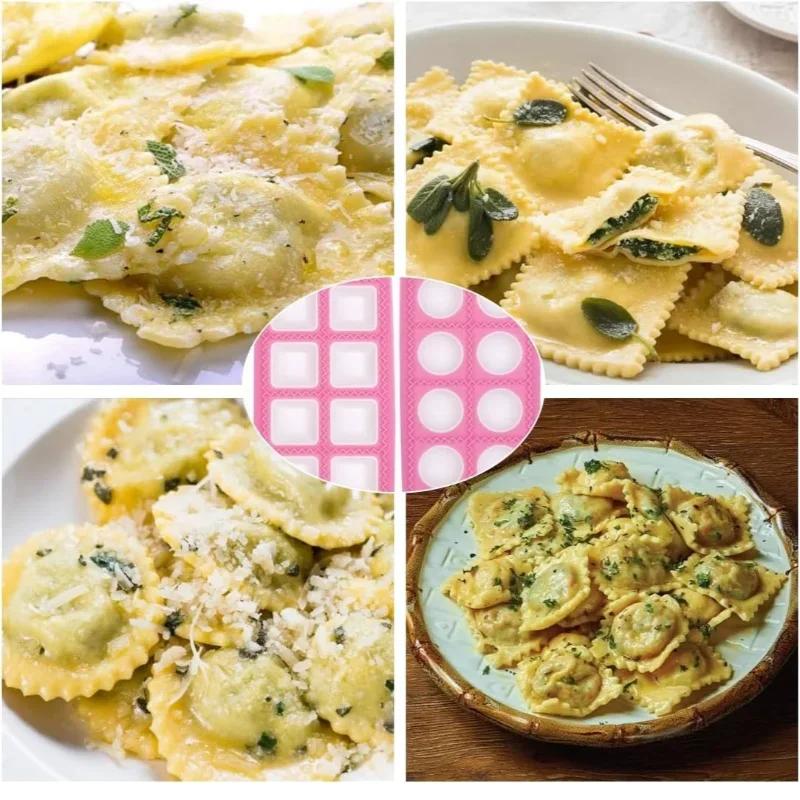 Форма 10 ячеек/21 ячейка для итальянских пельменей, силиконовая форма для пельменей, инструменты для выпечки своими руками, материал пищевого класса, легко чистить