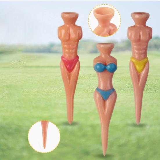 6 шт. футболок для гольфа, разноцветные бикини-футболки для гольфа, пластиковые телесные футболки для гольфа с изображением человека