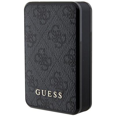 Пауэрбанк 18 Вт Guess 10000 мАч 4G Кожаный Металлическая Логотип Черный