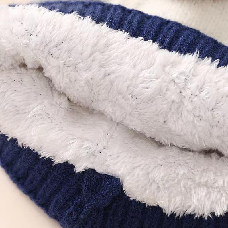 Перчатки, шарф, шапка, комплект для детей от 8 до 16 лет, зимний теплый костюм плюс шерстяная утолщенная вязаная шапка, перчатки и шарф, шапка, комплект для женщин