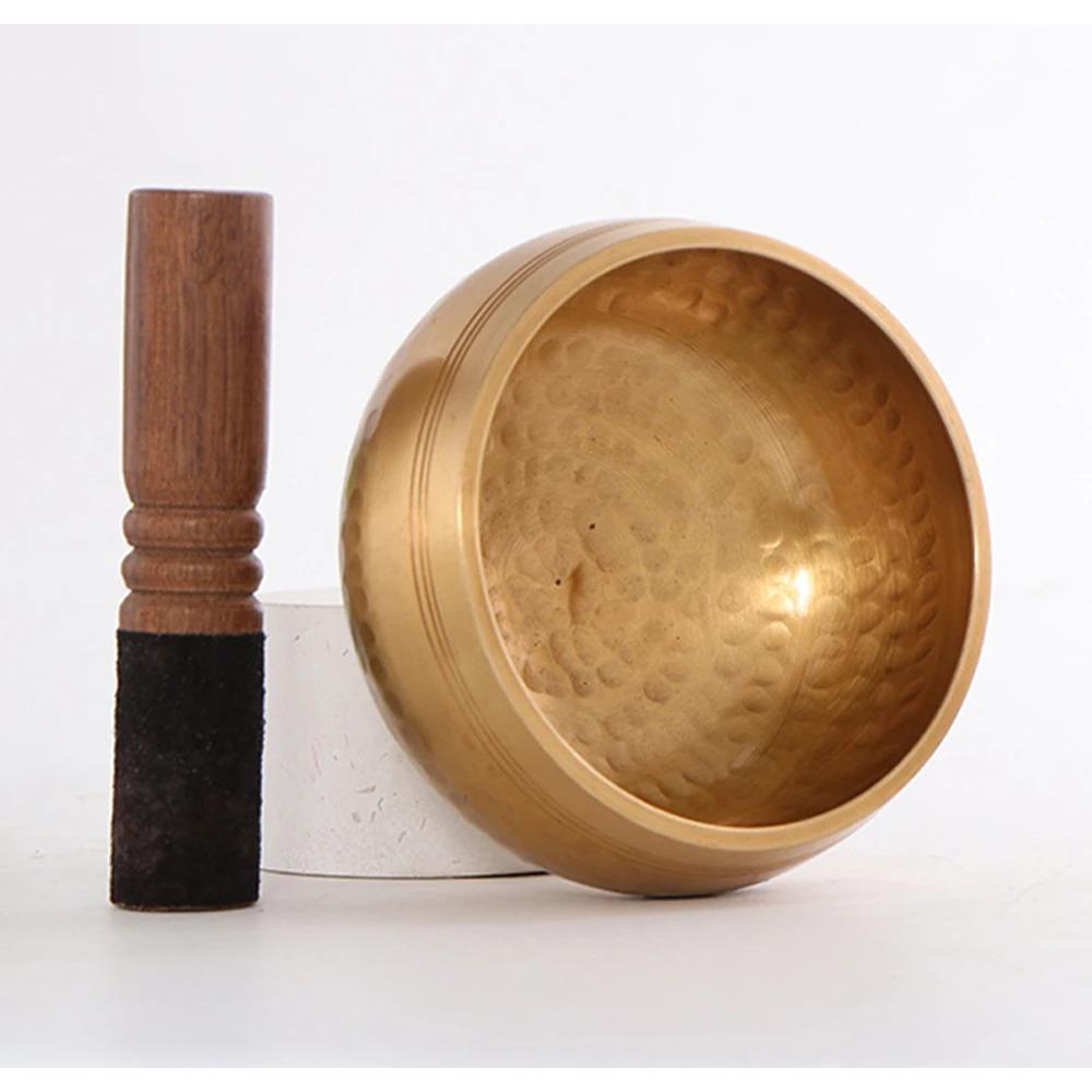 Nepal Handmade Tibetan Singing Bowl Yoga Meditation Chanting Bowl Brass Chime Handicraft Music Therapy Tibet Buddha Sound Bowl
