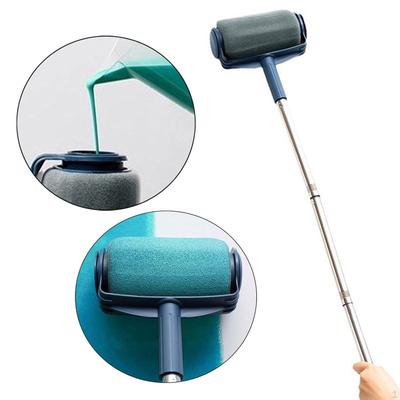 Валик малярный многоцелевой с длинной ручкой, принадлежности для покраски дома, многоразовая настенная кисть, инструмент для