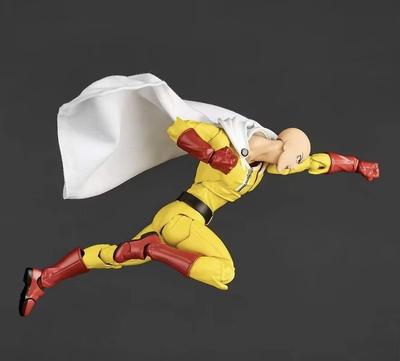 One Punch Man Сайтама Amazing Yamaguchi Revoltech Сайтама В наличии Аниме Фигурки для Коллекционирования Модели Игрушки Рождественские Подарки
