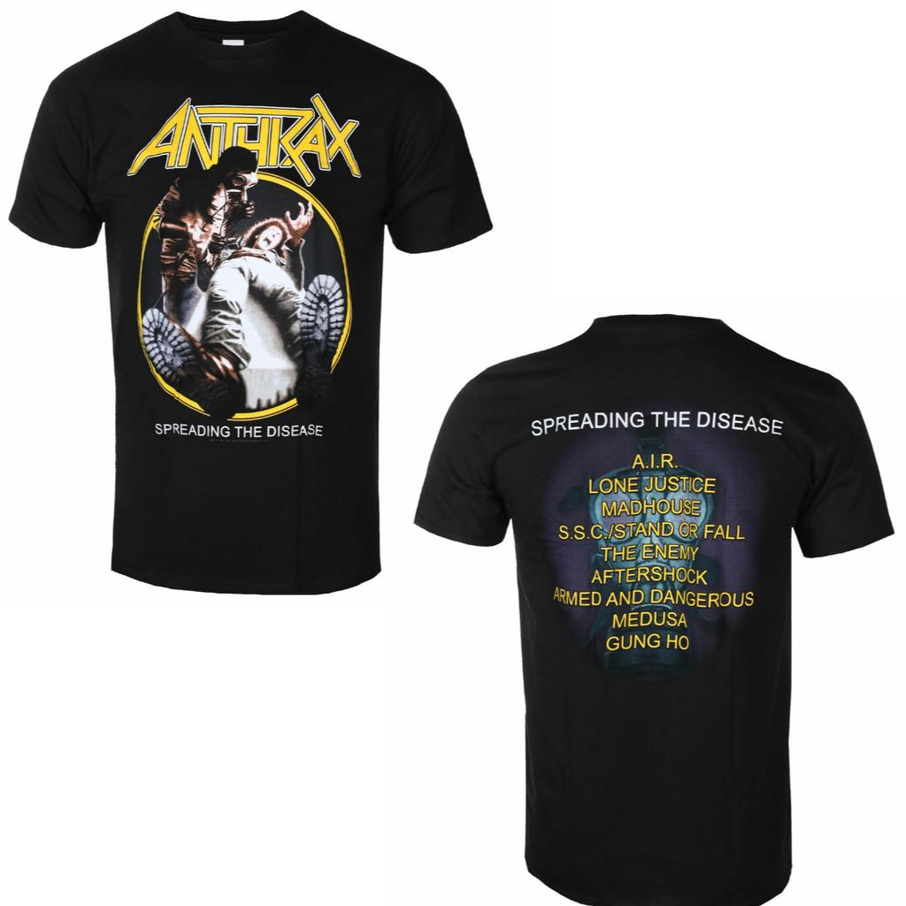2026 Anthrax Band Graphic Cotton Tshirt Unisex Summer Short Sleeve Fashion Brand Tee Luxury Casual Vintage Retro Top