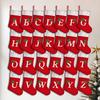 Cute Christmas Alphabet Socks Creativity Candy Bag Xmas Tree Ornament Christmas Decorations