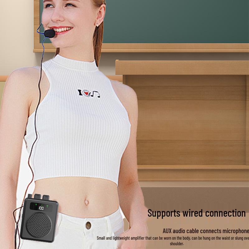 Wireless Outdoor Megaphone with Lavalier Mic for Teachers