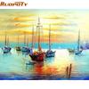Sailing Boat Seascape DIY Painting By Numbers Kits Acrylic Paint On Canvas Abstract Modern Wall Art Picture Home Decor