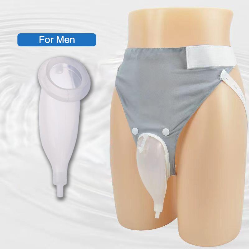 Reusable Hypo-Allergenic Men Older Woman Silicone Urine Collector Bags Adults Urinal With Urine Catheter Bags Male Female Toilet