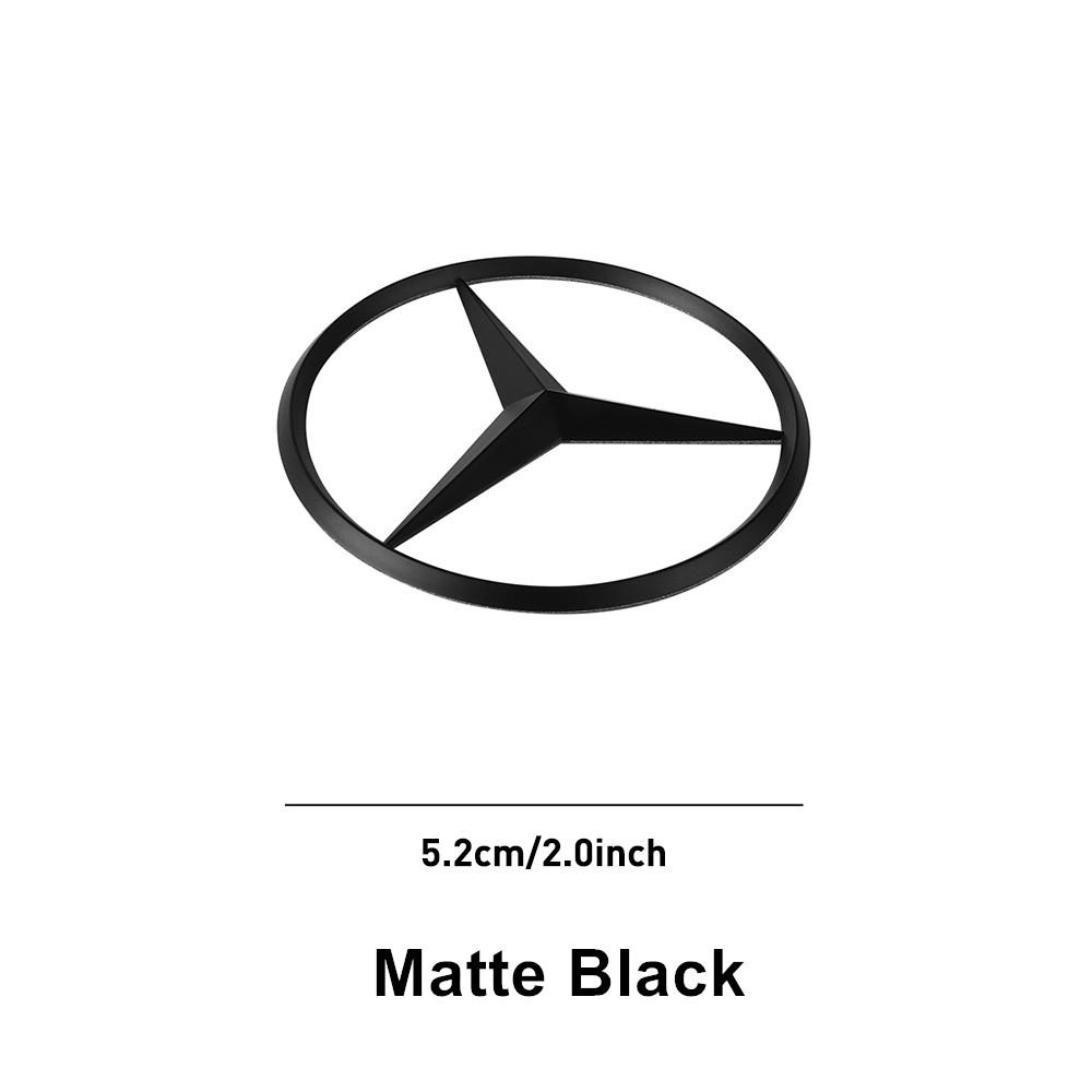 SUG2 Car Interior Steering Wheel Hollow Badge Logo Decor Accessories For Mercedes Benz C180 C200 C260 C300 W108 W124 W126