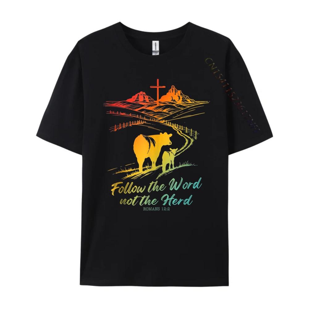 Easter Follow The Word Not The Herd Romans Mens Clothing Plus Size Shirts