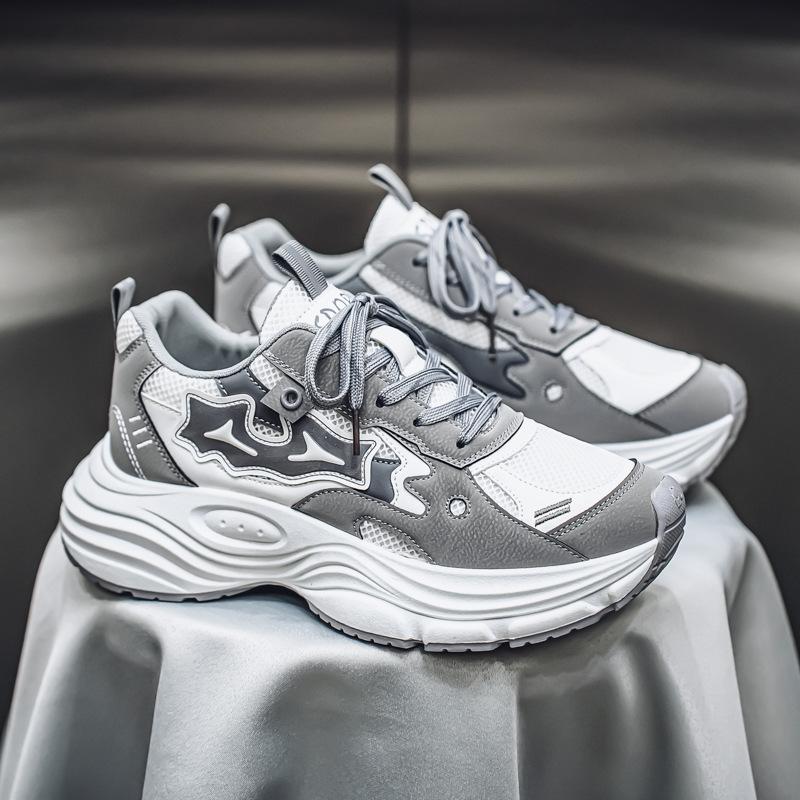 Мужская обувь 2025 новый весенний тренд универсальные износостойкие студенческие спортивные и повседневные кроссовки мужские дышащие кроссовки для папы