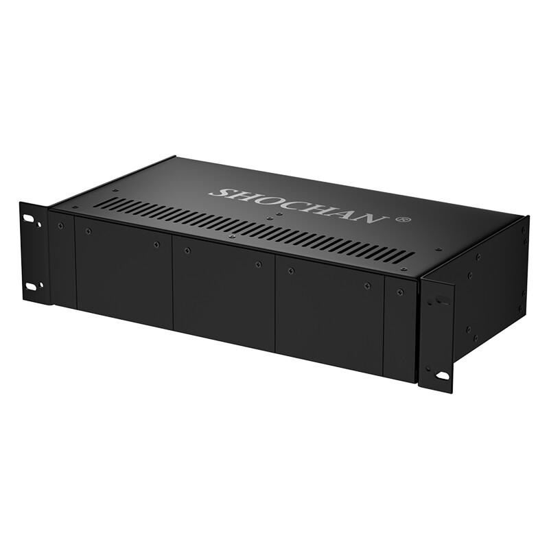 SHOCHAN SQ-GF14Q 14-Slot 2U Fiber Optic Transceiver Chassis