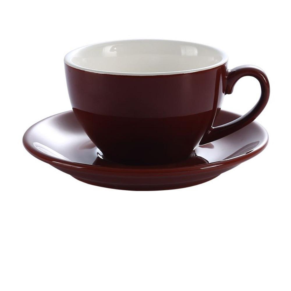 Чашка для капучино 220 мл однотонная парная кружка минималистичная керамическая кофейная чашка подарок