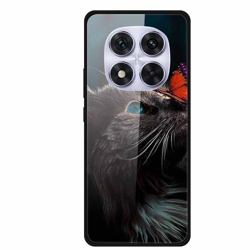 Жесткий чехол-книжка для Xiaomi Redmi Note 14 Pro 5G, чехол с мягким бампером, чехол из закаленного стекла для Redmi Note 14 Pro 4G, чехол Note14 Pro