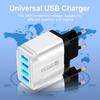 Цветное 4-портовое USB-зарядное устройство для путешествий 5 В / 2,4 А Быстрая зарядка - Австралийский стандарт