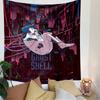 Ghost in the Shell Tapestry Wall Hanging, Cyberpunk Cyborg Woman Art, Anime Sci-Fi Wall Decor for Bedroom Dorm