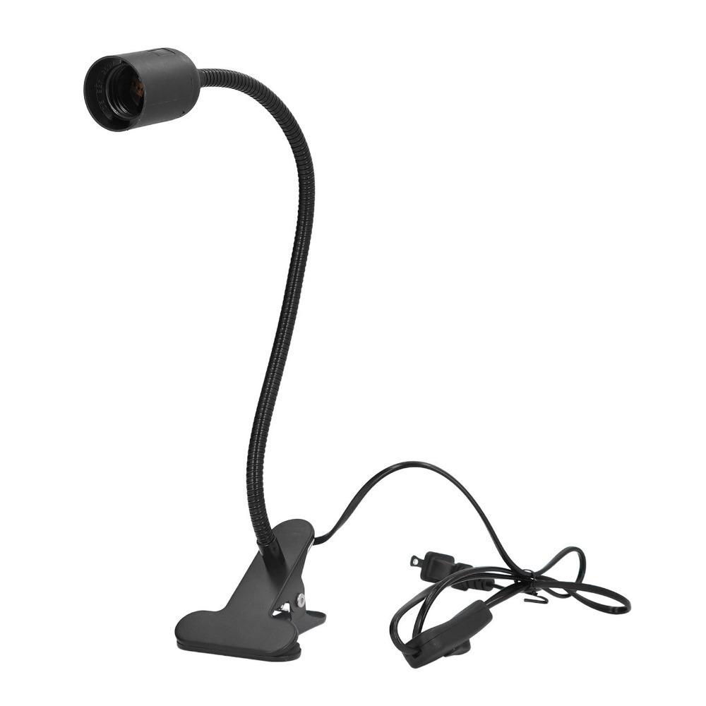 Aluminum+ABS Desk Lamp Holder E27 Reading Lamp Holder Easy Clip Lamp Holder Dormitory