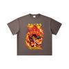 260 GSM Double Yarn 32 Count 100% Cotton Demon Slayer V107 Tanjiro Print Unisex Heavy Cotton T Shirt